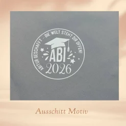 2026 Abi, Abitur - Schulabschluss Abschlusstüte - Matheformel schwarz grau