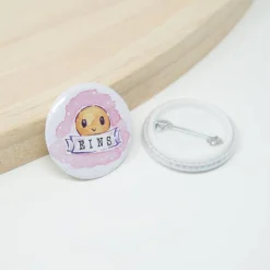 24 Adventskalender Zahlen Button Pins, der kleine Stern | Wiederverwendbare Adventskalenderzahlen