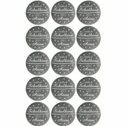 15 Aufkleber | endlich Schulkind - Sternchen -  personalisierbar | Schulanfang, Schulkind, Aufkleber zur Einschulung mi