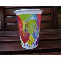 4 Becher für Party - Luftballons * Kindergeburtstag * Trinkbecher * Tischdeko * Mottoparty * Kinderbecher