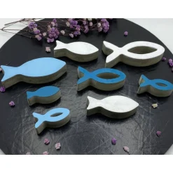 8 Beton Fische | Tischdeko | Kommunion | Konfirmation | Taufe