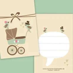 10 Boxen+10 Geschenkanhänger Baby  /// ABVERKAUF