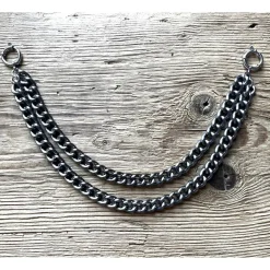 1 Charivarikette, Charivarirohling,zweireihig, ca. 33 cm, Trachtenschmuck, Herrenschmuck, Trachtenaccessoires