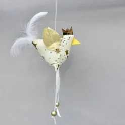 2 Christbaumschmuck-Hühner *crazy Christmas-Chicken*  Weihnachtsdeko, Stoffhühner für Weihnachten