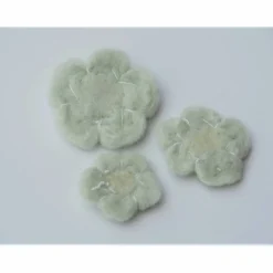 * DEKOBLUMEN * PASTELLFARBEN * 3 STÜCK * 100 % WOLLE * HANDGEARBEITET * NADELFILZ * ZUR DEKORATION