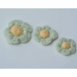 * DEKOBLUMEN * PASTELLFARBEN * 3 STÜCK * 100 % WOLLE * HANDGEARBEITET * NADELFILZ * ZUR DEKORATION