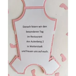10 Einladungskarten zur Taufe, Babybody-Karten zum aufklappen