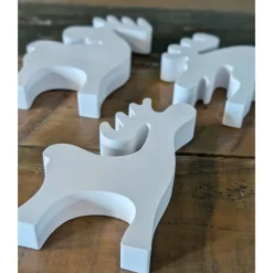 3 Elche zur Deko aus Raysin | Skandi | Schweden | Dekoration | Gips | Gießpulver |