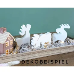 3 Elche zur Deko aus Raysin | Skandi | Schweden | Dekoration | Gips | Gießpulver |