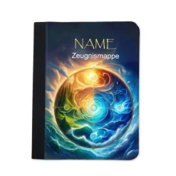 4 Elemente Zeugnismappe personalisiert | Zeugnismappe | Zeugnismappe mit Namen | Urkundenmappe