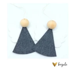 2 Engel (gross) aus Filz und Holz