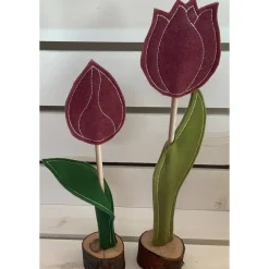 2 er Set FilzTulpen -  schlicht & schön -  Filz - Frühjahrsdekoration - Osterdekoration  - Ostern