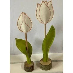 2 er Set FilzTulpen -  schlicht & schön -  Filz - Frühjahrsdekoration - Osterdekoration  - Ostern