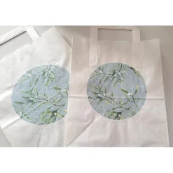 3 er Set Geschenktüten mit Mistelzweigen