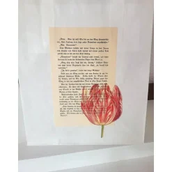 3 er Set Geschenktüten mit alter Buchseite 