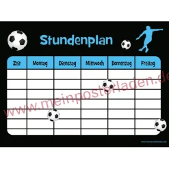 3 er Set Stundenpläne | Fußball