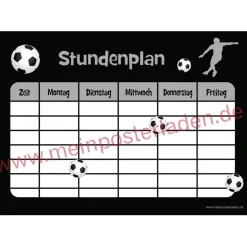 3 er Set Stundenpläne | Fußball