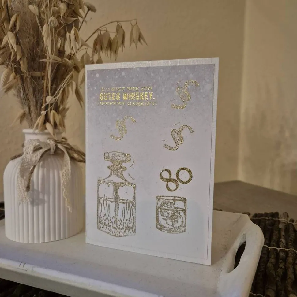 80. Geburtstag / Geburtstagskarte /Whiskeyflasche Design /Whiskey-Liebhaber Geschenk / Geschenk