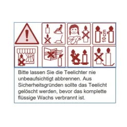 24 geheime Botschaften in Teelichtern – Adventskalender mit Glasteelichthalter & Geschenkbox