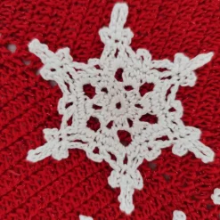 6 gehäkelte Sterne/Schneeflocken