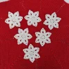 6 gehäkelte Sterne/Schneeflocken