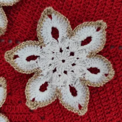 6 gehäkelte Sterne/Schneeflocken