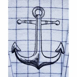 3 Geschirrtücher Küchentücher Maritim GESTICKT Halbleinen Set