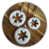 3 große Anhänger Weihnachten Winter | weiß grau | 7 - 10 cm | Schneeflocken