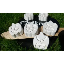 6 große weiße TafelKreiden Halloween Kürbisse Malkreiden Straßenkreiden Einschulung Geburtstag Mottogeburtstag Adventska