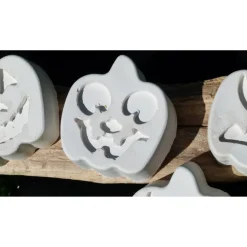 6 große weiße TafelKreiden Halloween Kürbisse Malkreiden Straßenkreiden Einschulung Geburtstag Mottogeburtstag Adventska