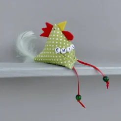 2 Hühner, 1 Hahn und 1 Henne,  mit Namen, individualisierbar, Osterdeko, Stoffhühner