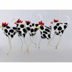 2 Hühner, Osterdeko Huhn, Deko Kuh-Huhn