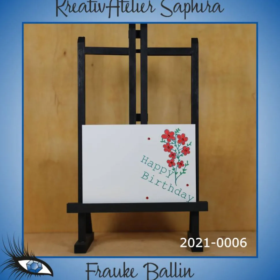 ►2021-0006◄ Karte A7 - GEBURTSTAG "Happy Birthday"