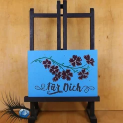 ►2021-0136◄ Karte B6 - GLÜCKWUNSCH "Für Dich + Blüten"