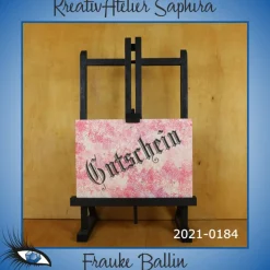 ►2021-0184◄ Karte B6 - GUTSCHEIN