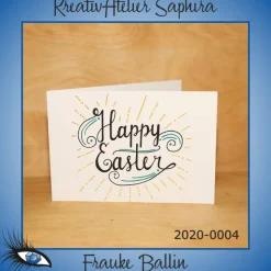 ►2020-0004◄ Karte B6 - OSTERN - "Happy Easter"