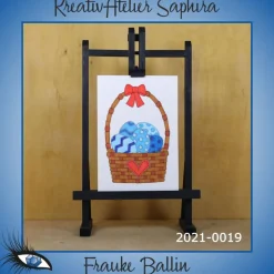 ►2021-0019◄ Karte B6 - OSTERN "Osterkörbchen"