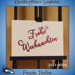 ►2021-0054◄ Karte B6 - WEIHNACHTEN