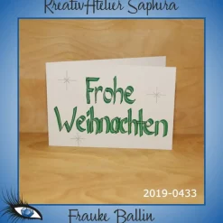 ►2019-0433◄ Karte B6 - WEIHNACHTEN