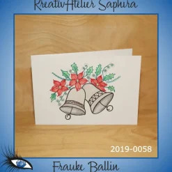 ►2019-0058◄ Karte B6 - WEIHNACHTEN "Glocken"