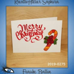 ►2019-0275◄ Karte B6 - WEIHNACHTEN "Merry Christmas"