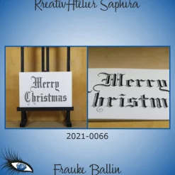 ►2021-0066◄ Karte B6 - WEIHNACHTEN "Merry Christmas"