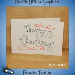 ►2019-0365◄ Karte B6 - WEIHNACHTEN "Merry Christmas"