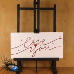 ►2022-0001◄ Karte Din lang - LIEBE - "Love you"