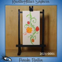 ►2021-0001◄ Karte Din lang - OSTERN "Osterzweig"