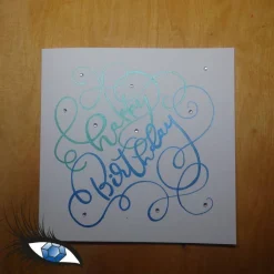 ►2023-0050◄ Karte Quadratisch - GEBURTSTAG "Happy Birthday"