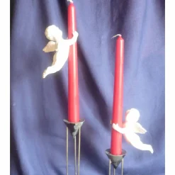 2 Kerzenengel für Leuchterkerzen, Engel,Putten,Tischkultur,Hochzeitsdeco
