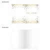 10 Klapp-Einladungskarten Punkte Gold inkl. 10 weißen Briefumschlägen - Hochzeit Geburtstag Konfirmation Jubil&
