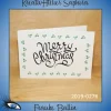 [2019-0276] Klappkarte "Merry Christmas / Weihnachten" - handgeschrieben