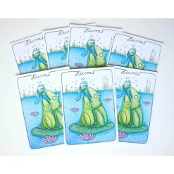 7 Kunztpostkarten zur Geburt, Geburtskarten, Geburtsanzeige, Einladung zur Taufe, Babykarten, Entbindung, Nachwuchs, Postkarten Geburt, Baby